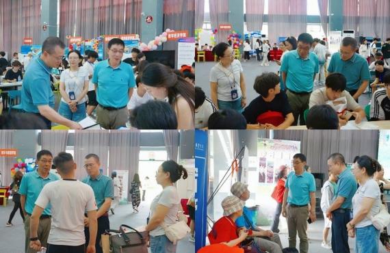 学校2025级新生报到正式启幕，许锡宾校长、唐加祥书记到报到现场看...